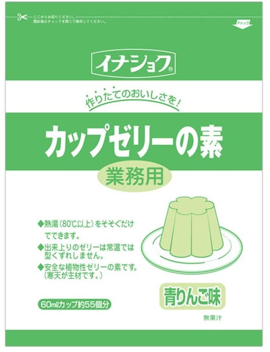 市場 カップゼリーの素 青りんご 600g 伊那食品工業