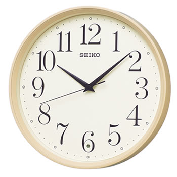 セイコー【SEIKO】電磁波掛時計 判定基準 うす茶色肌理飾り付け KX222A★【自然的】 置き時計・掛け時計-インテリア・寝具・収納-掛け時計
