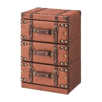 楽天市場】《東谷》チェスト 3段トランクチェスト 収納 ボックス