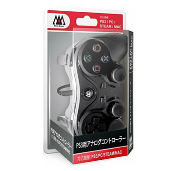 楽天市場 スリーアロー ゲーム周辺機器 Ps3用 アナログコントローラー ブラック 振動機能なし Tha Sn502 Usb対応 日本橋chacha 楽天市場店