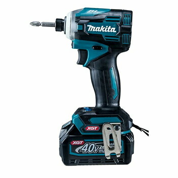 マキタ【makita】40Vmax2.5Ah 充電式インパクトドライバ (青) TD002GRDX★【電池2個・充電器・ケース付き】|日本橋CHACHA!店