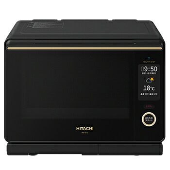 日立【HITACHI】30L 過熱水蒸気オーブンレンジ ヘルシーシェフ フロストブラック MRO-W10A-K★【スチームオーブンレンジ】｜日本橋CHACHA！店