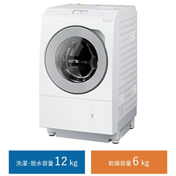 ☆最安値に挑戦 パナソニック洗濯12kg 乾燥6kg ななめドラム洗濯乾燥機 左
