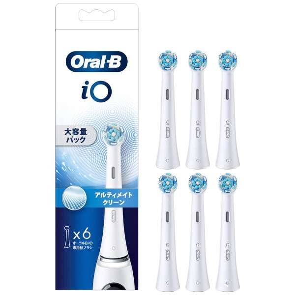 オーラルB アルティメイトクリーン ホワイト 6本入り IORBCW-6EL ブラウン【替えブラシ】【BRAUN】