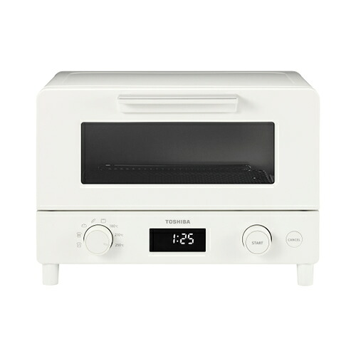 黒鉛素材高性能ヒーター搭載 1400W オーブントースター ホワイト HTR-W7-W 東芝【TOSHIBA】【マイコンタイプ】