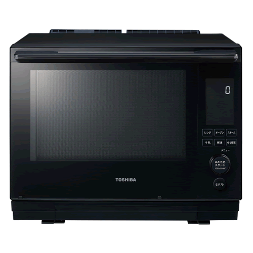 30L 過熱水蒸気オーブンレンジ グランブラック 石窯ドーム スチームオーブンレンジ ER-D3000B-K 東芝【TOSHIBA】【スタンダードモデル】