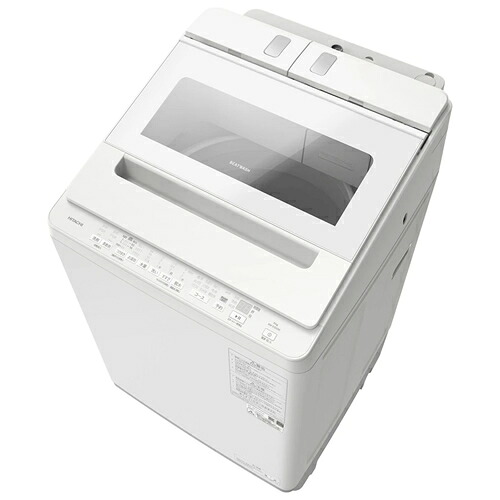 洗濯10kg 全自動洗濯機 ビートウォッシュ ホワイト 液体洗剤・柔軟剤自動投入 BW-X100M-W 日立【HITACHI】【ナイアガラビート洗浄】