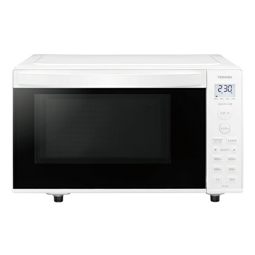 17L 単機能レンジ ホワイト フラット庫内モデル ホワイトバックライト液晶 ER-S6B-W 東芝【TOSHIBA】【電子レンジ】