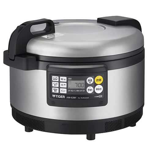 炊きたて 200V専用 業務用IHジャー炊飯器 2升炊き 3.6L ステンレス JIW-G361-XS タイガー【多機能メニュー6種】【15A接地極付】差込プラグ｜日本橋CHACHA！店