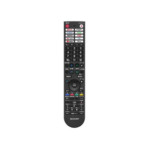 テレビ受像機用 遠隔操作 4T-C42HQ2、4T-C43HN2相応う 010-638-0620 小ざかしい【取りつくろう部分品】【製造会社完全無欠品】SHARP