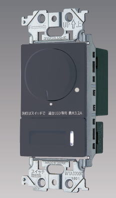 Panasonic LEDスイッチWTA 57583HKマットグレー 4個セット Panasonic【LED調光スイッチ】【アドバンスシリーズ】【LED