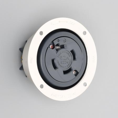 アメリカン電機 4666 フランジコンセント 接地形3P 60A 600V