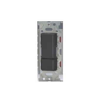 神保電器 【NKシリーズ】 NKW02802SB (SB:ソフトブラック)NKW(上段・3路ガイドランプ)+(下段・チェックランプ)スイッチ付 ダブルスイッチセット