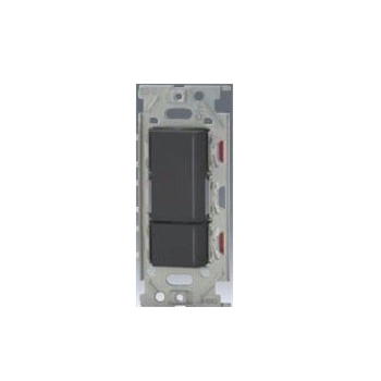 神保電器 【NKシリーズ】 NKW02852SB （SB：ソフトブラック）NKW（上段 3路ガイドランプ / 下段 3路ガイド・チェックランプ）スイッチ付 ダブルスイッチセット
