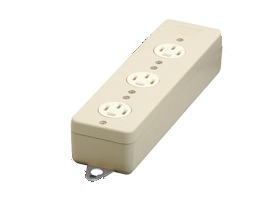明工社【MR2930】とり備える工事用導線手道具 舞い降りる 3P 20A 250V 3コ口水道栓（吊りひもなし）高静電容量水道栓