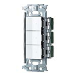 パナソニック【 WNSS51666W 】SO-STYLE 埋込スイッチセット(ほたるスイッチE×3)(マットホワイト)|エヌデンサービス
