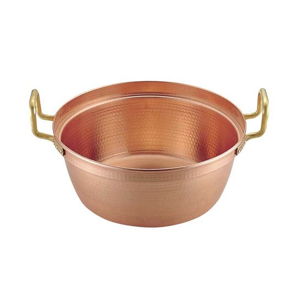 SA銅 円付鍋 両手(錫引きなし)30cm