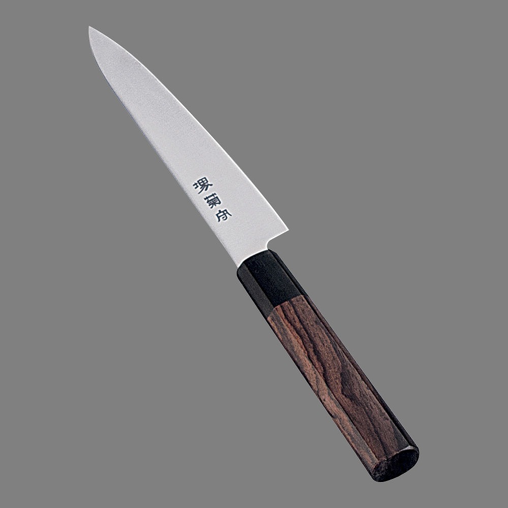 堺菊守　和式　ぺティナイフ（両刃）ウォールナット15cm 8,617円
