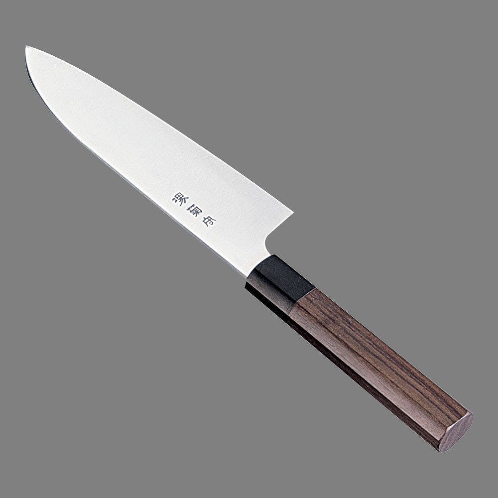 堺菊守 和式 三徳（両刃）ウォールナット  17cm