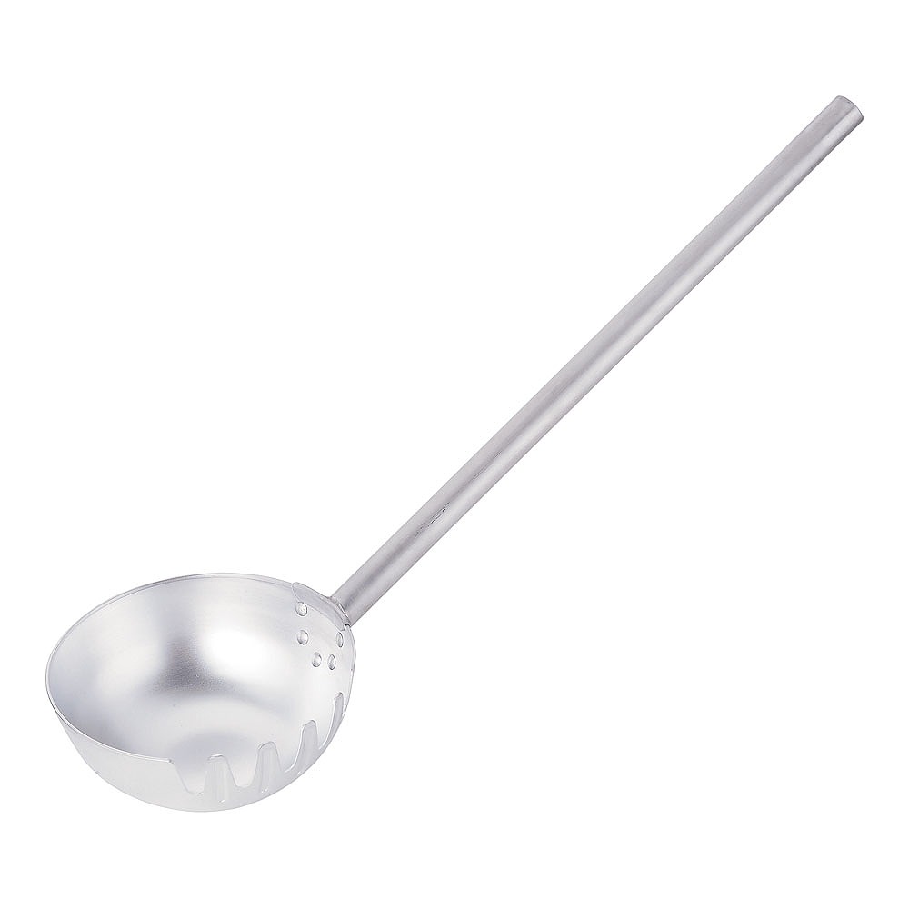 アルミ製麺ひしゃく(片口)φ20cm×柄長50cm|フタバキッチン