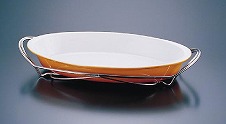 SAシャトレ ツバ付小判グラタンセット13-1011-36B|フタバキッチン