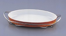 ＳＡシャトレ　小判グラタンセット１３-ＰＣ２００-３８　茶