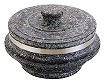 長水　石焼釜　補強付（フタ付き）ＹＳ-０２１８Ａ　１８ｃｍ｜フタバキッチン