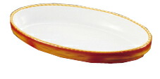 シェーンバルド　オーバルグラタン皿　茶 ３０１１－４０Ｂ