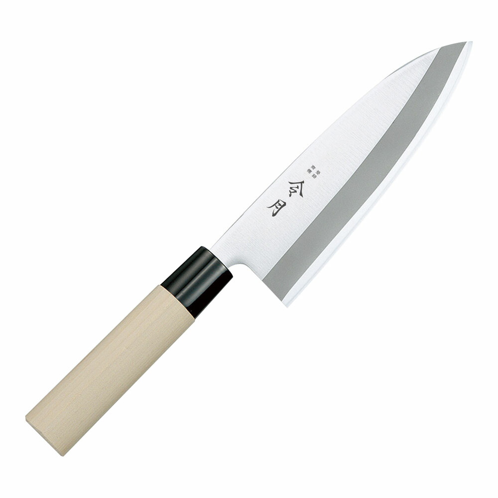 楽天市場】哲弘作 三徳包丁 両刃 170mm V金10号 割込み