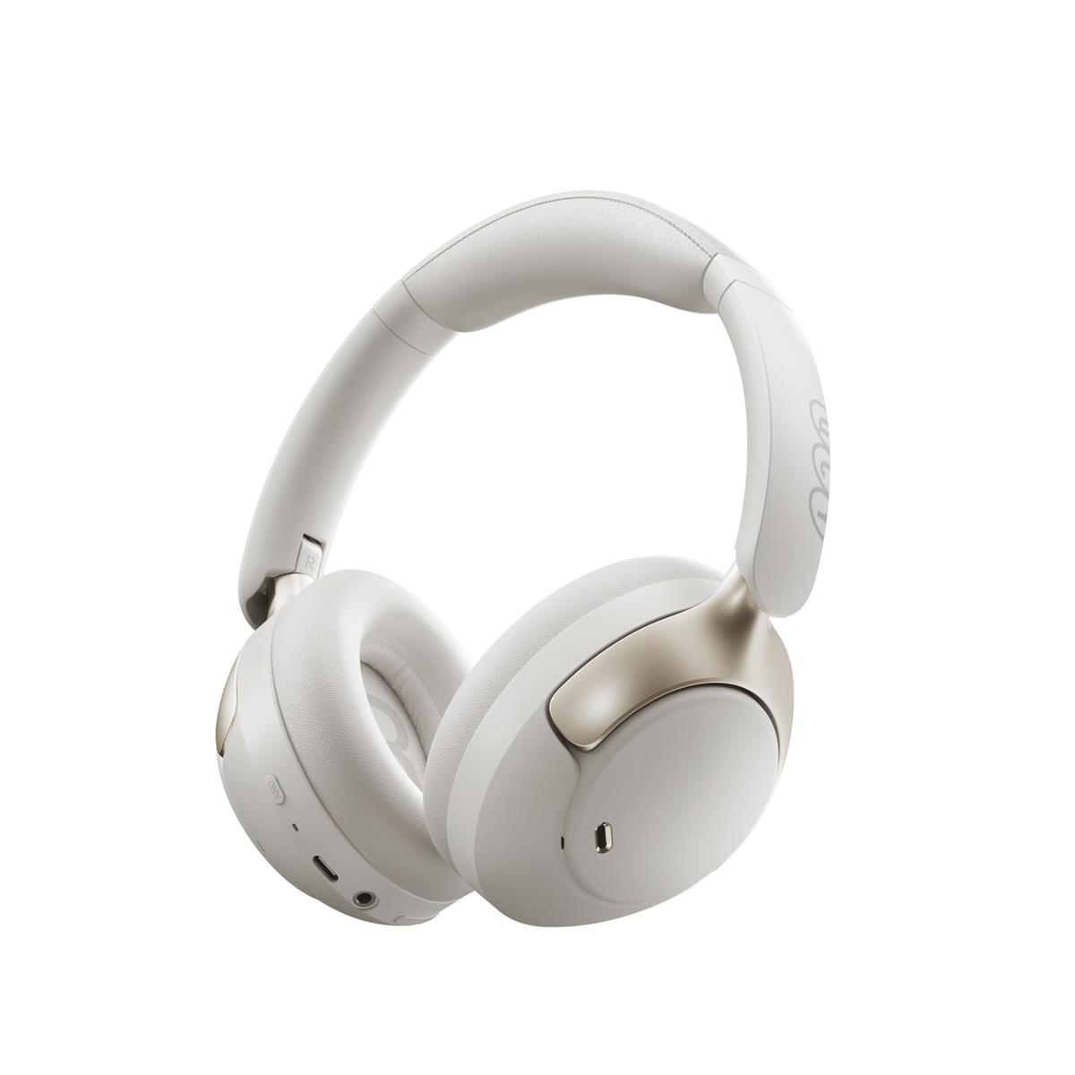 ワイヤレスヘッドホン QCY H3PRO Bluetooth5.4 ノイズキャンセリング 360°空間オーディオ 55時間再生 ホワイト QCY