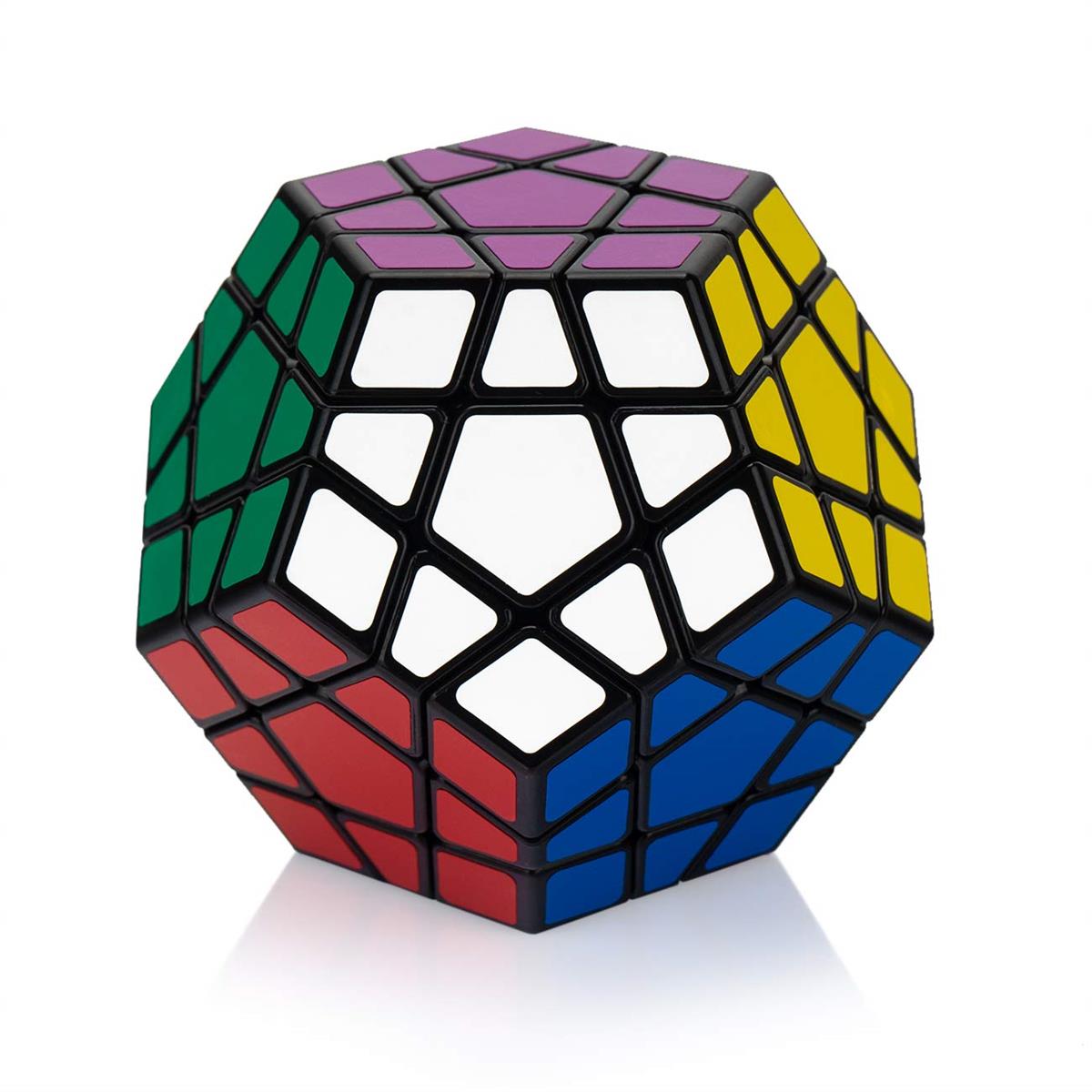 競技用キューブ 3x3 五角形 十二面体 黒素体 PVCシール 56x56x56mm 90g 1個 Findbetter画像