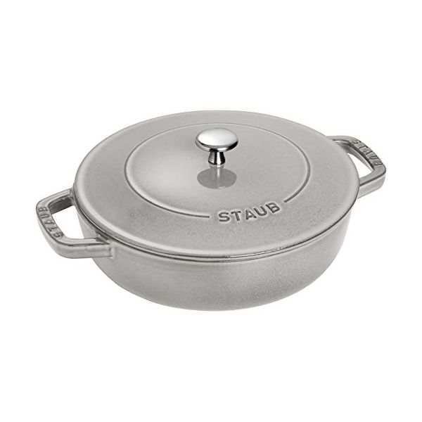 STAUB ブレイザー・ソテーパン 26cm グレー ストウブ 鍋・フライパン