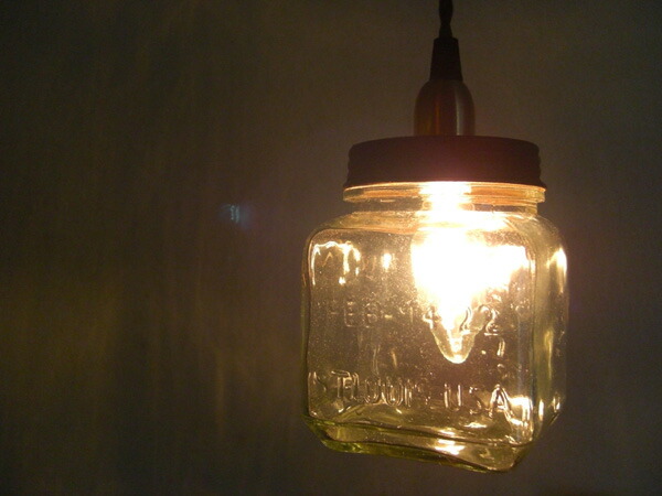 シャンデリヤともし火 アンティーク 瑠璃 In The Bottle Lamp（はたご屋 ザ 壜 照明ランプ） dazey インテリア・寝具・収納-ペンダントライト・吊下げ灯-ライト・照明器具