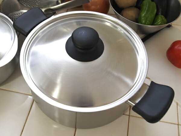 楽天市場】【日本製】 柳宗理 アルミ芯3層鋼（IH対応） 両手鍋【浅