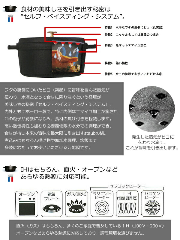 STAUB - 【Zestさま専用】Staub ピコ・ココット ラウンド24の+spbgp44.ru