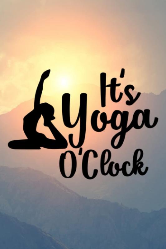 【楽天市場】It's Yoga O'Clock: Yoga Lined Notebook Journal Daily Planner ...