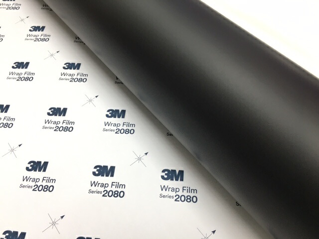 3Mラッピングシート152cm×3mマットブラック2080シリーズM12艶消しカーラッピングフィルム非ダイノック自動車用1080後継モデル