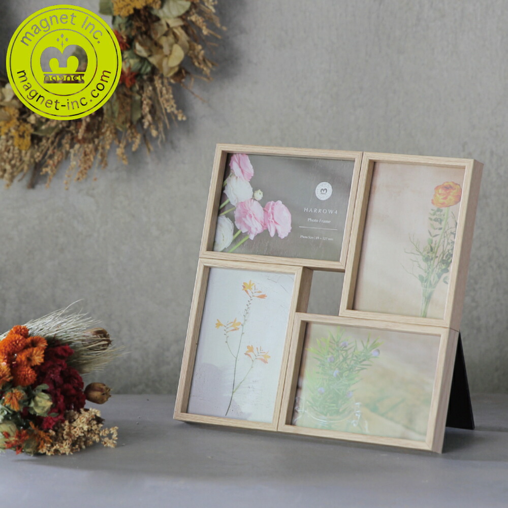 楽天市場】受発注商品 ツートン フォトフレーム L判・チェキ 4面 F-TMS