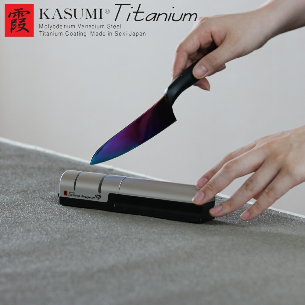 KASUMI Titanium 包丁セット ダイヤモンドシャープナー付き shape-1.jpg
