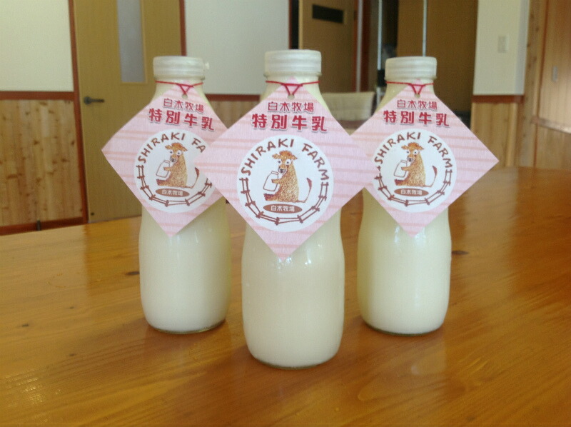 ジャージー牛乳 低温殺菌牛乳 白木牧場の特別牛乳 720ml&times;3本セット(こだわりの牛乳)