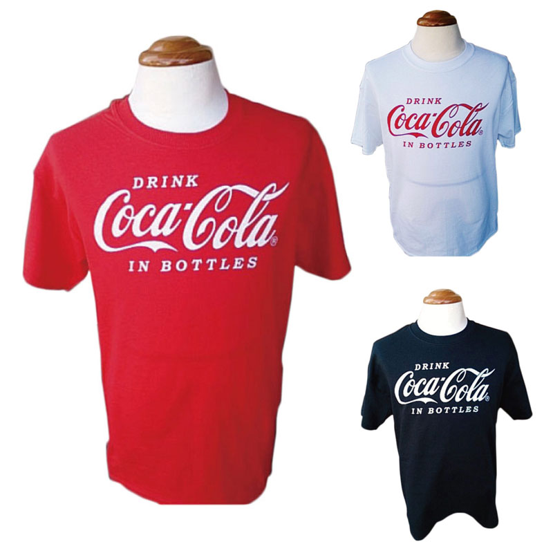 Coca-Cola コカ・コーラ 刺繍LOGO Tシャツ 3色 男女OK imgrc0083293753.jpg
