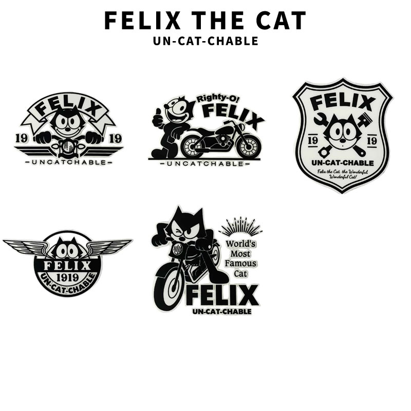 フィリックス FELIX デコステッカー ヘッドライト Righty-O サイン ウィング ウィンク 転写ステッカー キャット UCC 猫  キャラクター アメリカ ファッション 小物 アメカジ グッズ 日本