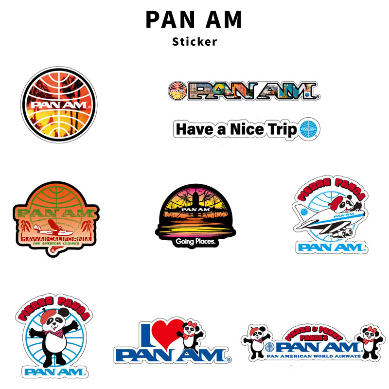 最適な価格 PAN AM パンナム トラベルステッカー ４枚セット