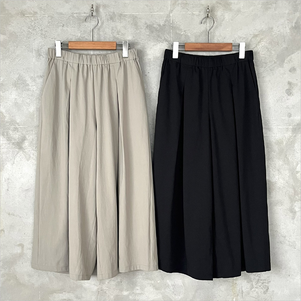 evam eva [エヴァムエヴァ] コットンキュロット レディース E261T061 sage/black 24,992円