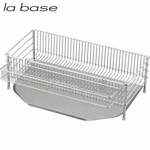 【日本製】 和平フレイズ ラバーゼ（la base） DLM-8690 ＮＥＷ水切りかご か細い （タテ置手合い）３点書き割り 【貨物輸送無料】