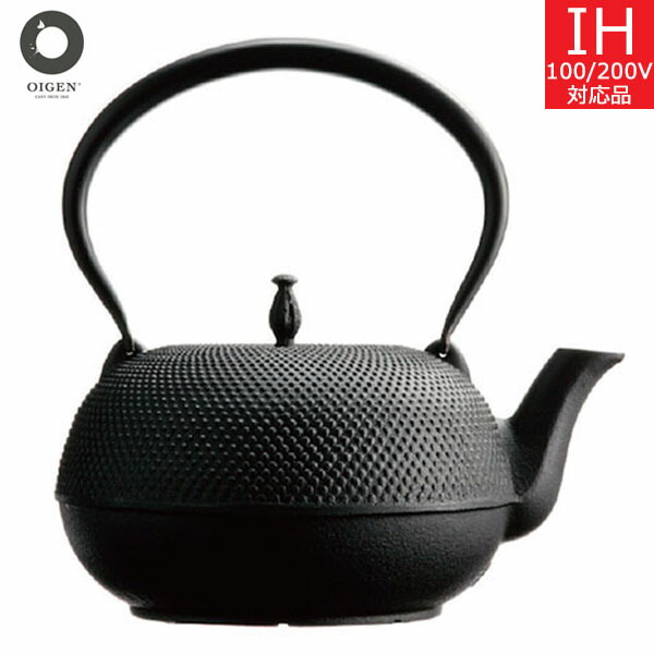 【日本製】 及源鋳造　鉄瓶　観月アラレ（1.85L） H-159　オイゲン／南部鉄器｜鍋屋