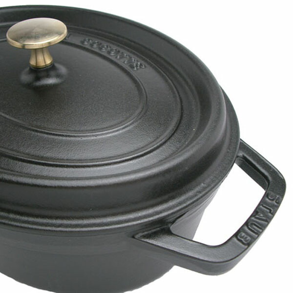 ストウブ(staub) ピコ・ココット オーバル 23cm ブラック 40500