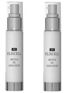 置き目品 ELIXCELL エリク独居室 リバイタ イクスエマルジョン 50ml 【2本仕掛ける】ヒト属幹独居室 1本で5役 素はだ世話をする 乳状液 皮膚軟化剤 美容液 かざり付ける水 油絵の具