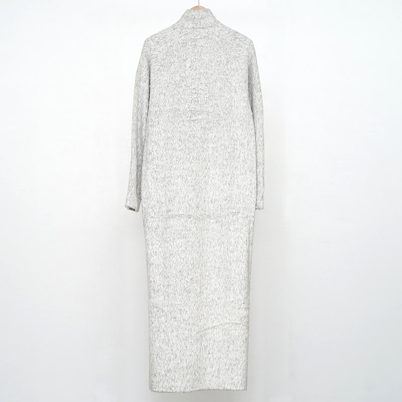 円高還元 FLUFFY DRESS ALPACA SHAGGY FLEECE LIGHT GREYレディース