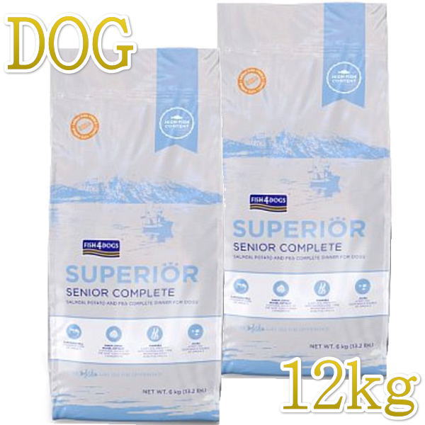 最短面白がる2027.11.27・フィッシュ4飼い犬 スーペリア ウェイトコントロール 素粒子 12kg(6kg×2個)肉付きのよい年がしら犬用FISH4DOGS置き目品f426762